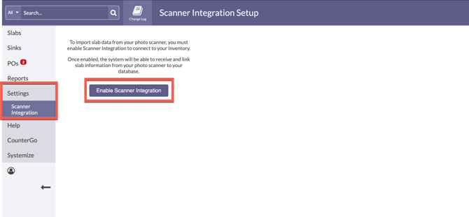enable scanner integration in MOraware Inventory